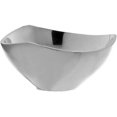 Nambe Tri-Corner Bowl 6in Grey NoSize Nambe Tri-Corner Bowl 6in Grey NoSize