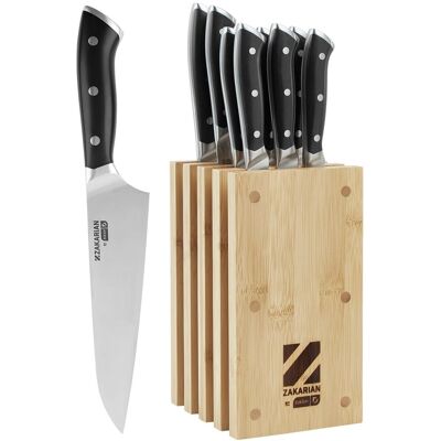 DASH Zakarian 11pc Black Knife Block Set Black NoSize DASH Zakarian 11pc Black Knife Block Set Black NoSize