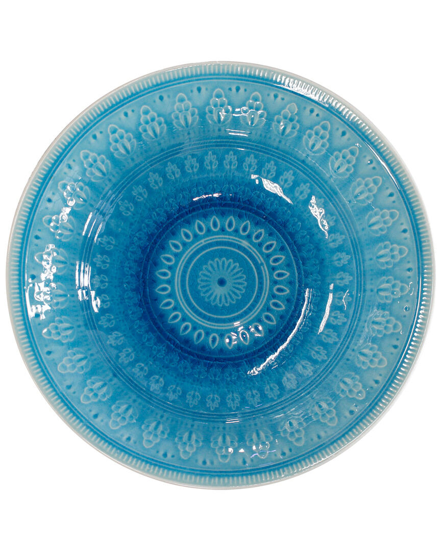 Euro Ceramica Fez Serving Bowl Turquoise NoSize