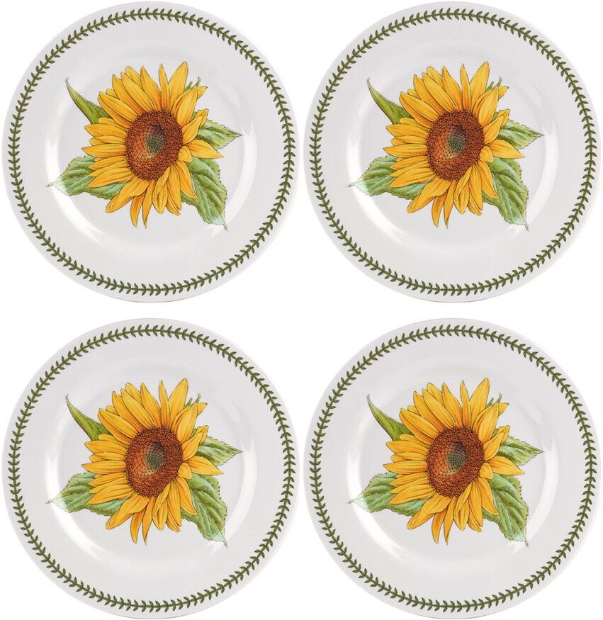 Portmeirion Botanic Garden Melamine Dinner Plates (Set Of 4) White NoSize