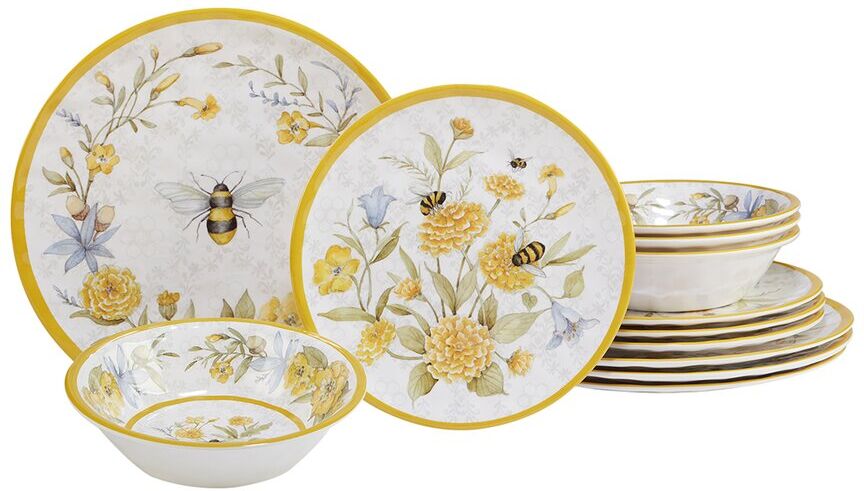 Certified International Bee Sweet 12pc Dinnerware Set Multicolor NoSize