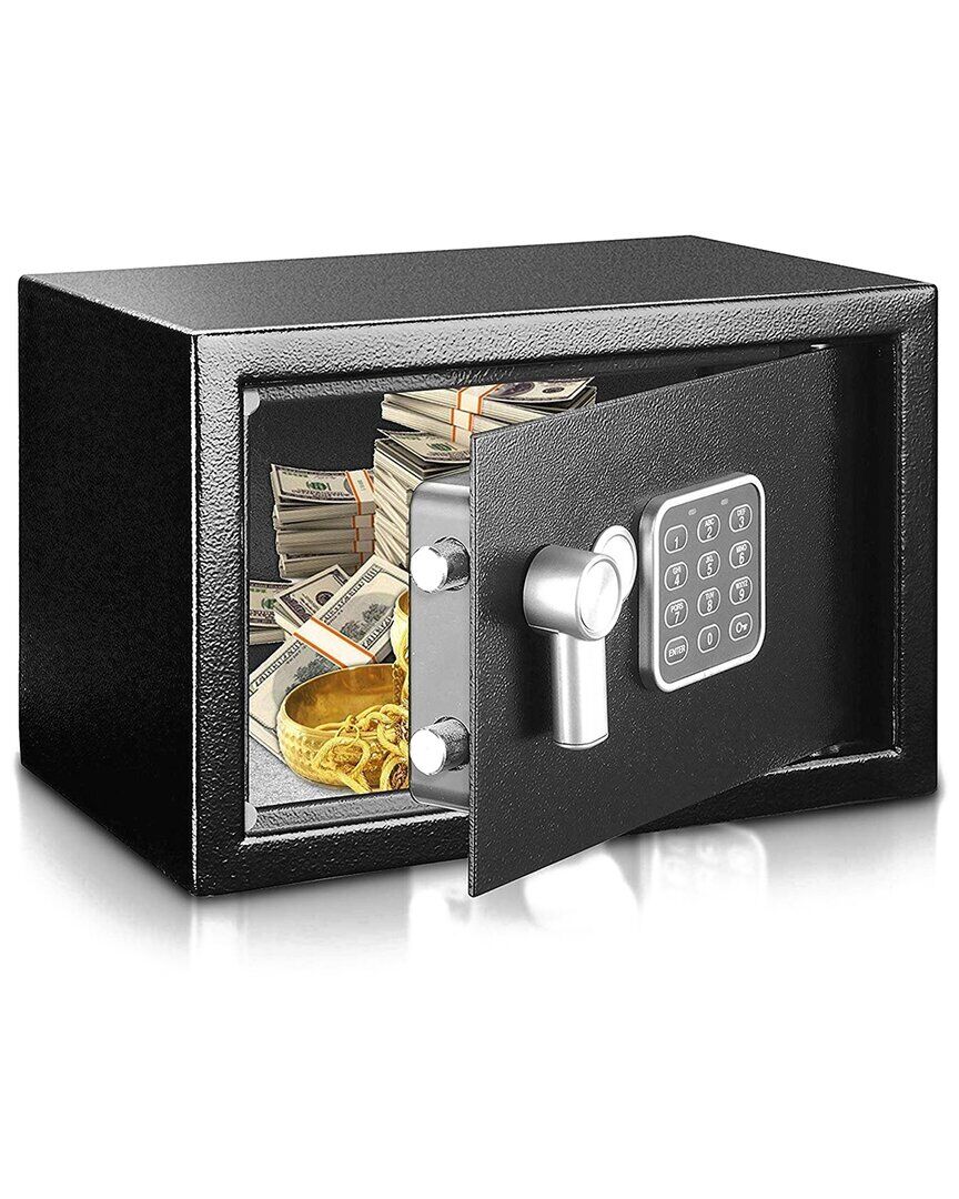 SereneLife Compact Electronic Safe Box Black NoSize