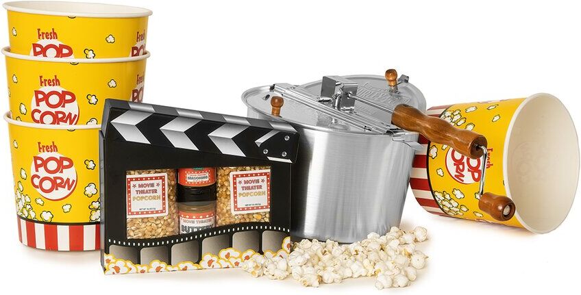 Whirley Pop Wabash Valley Farms, Inc Movie Night Ready! Clapboard Popcorn Gift Set NoColor NoSize