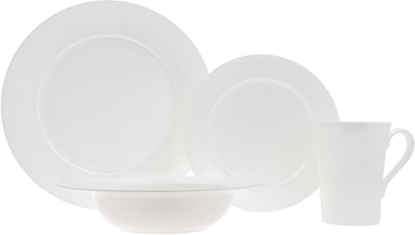 Godinger Merrick 16Pc Bone China Dinnerware Set White NoSize