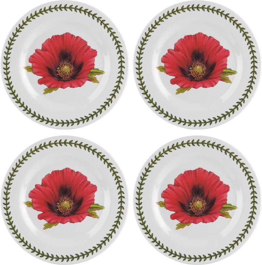 Portmeirion Botanic Garden Melamine Salad Plates (Set Of 4) White NoSize