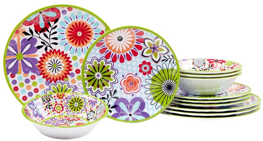 Certified International Carnaby 12pc Dinnerware Set NoColor NoSize