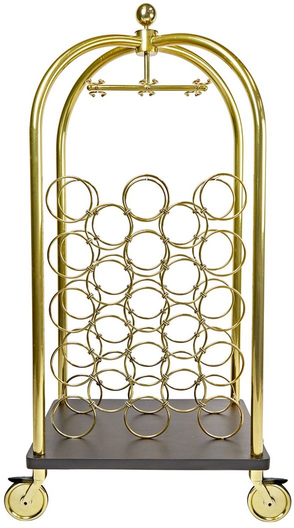 Godinger Bellhop Luggage Wine Rack Gold NoSize