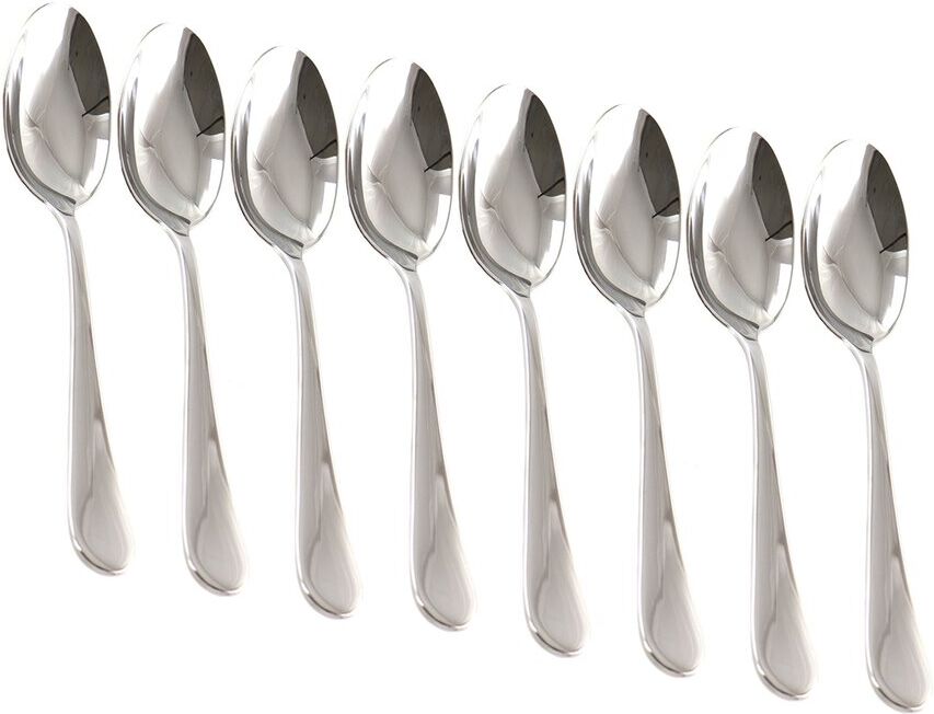 Martha Stewart Everyday 8pc Dinner Spoon Set Silver NoSize