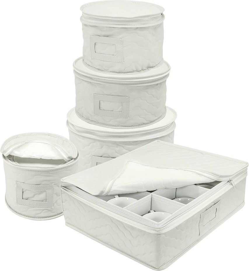 Sorbus 5pc Dinnerware Storage NoColor NoSize