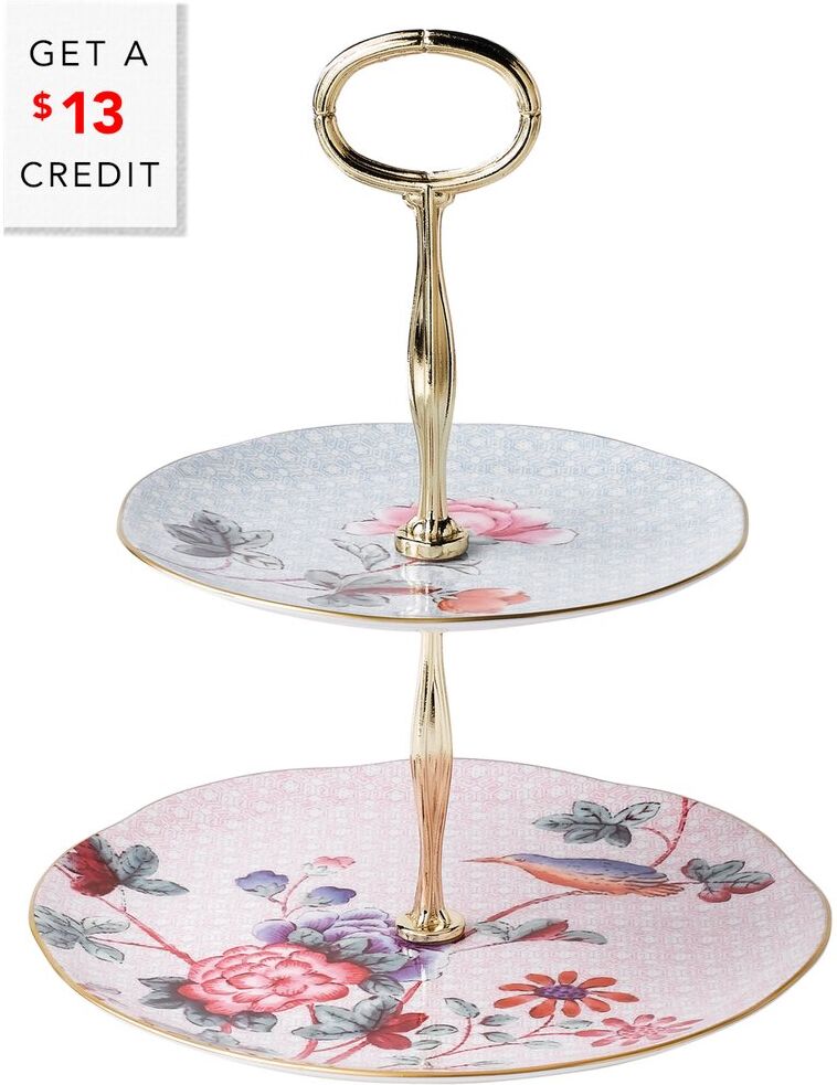 Vera Wang by Wedgwood Cuckoo 2-Tier Cake Stand with $13 Credit NoColor NoSize