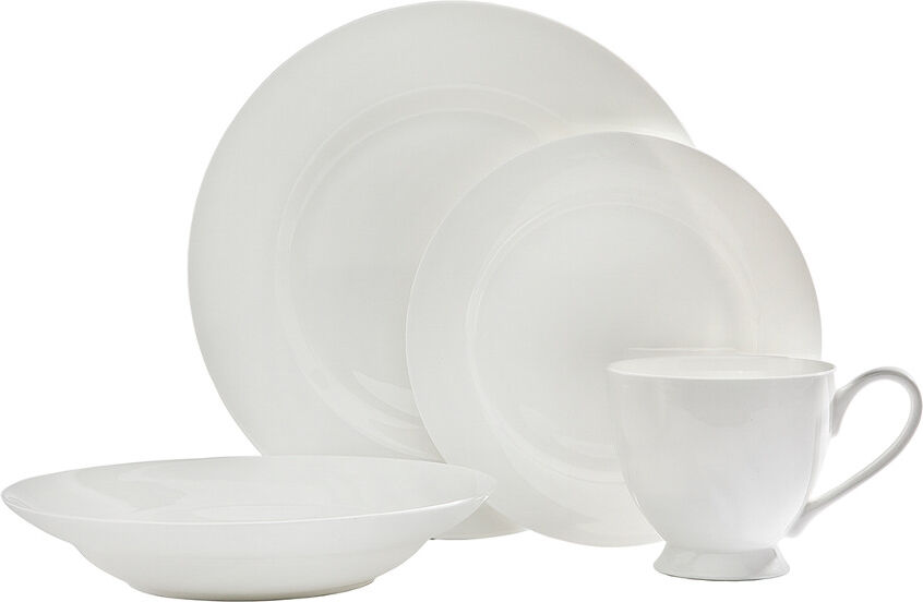 Godinger Saborne 16 Piece Bone China Dinnerware Set White NoSize