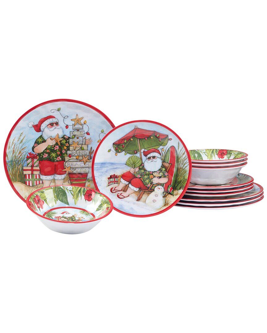 Certified International Santa's Wish 12pc Dinnerware Set NoColor NoSize