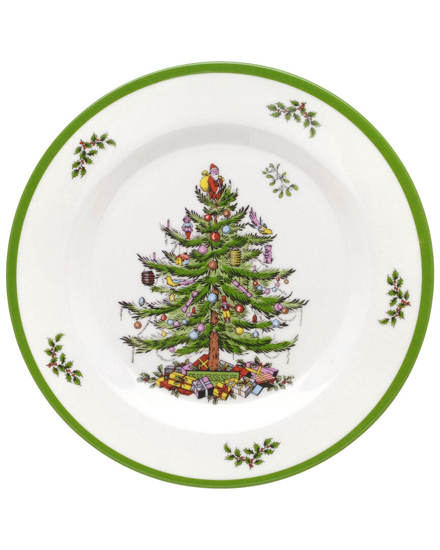 Spode Christmas Tree Set of 4 Melamine Salad Plates NoColor NoSize
