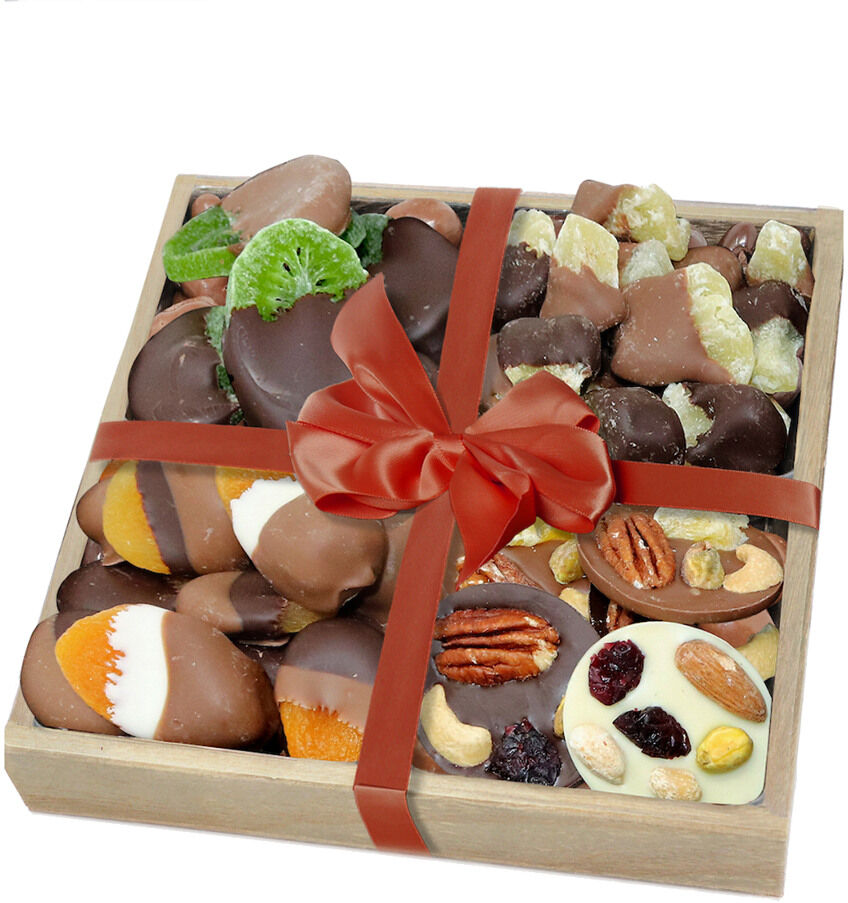 Chocolate Covered Company Premium Dried Fruit & Mendiant Gift Tray NoColor NoSize