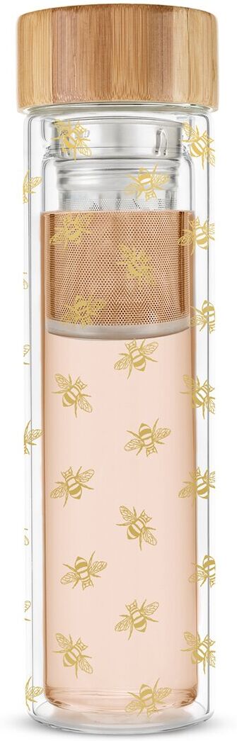 Pinky Up (Accessories) Blair Bee Glass Travel Infuser Mug Gold NoSize