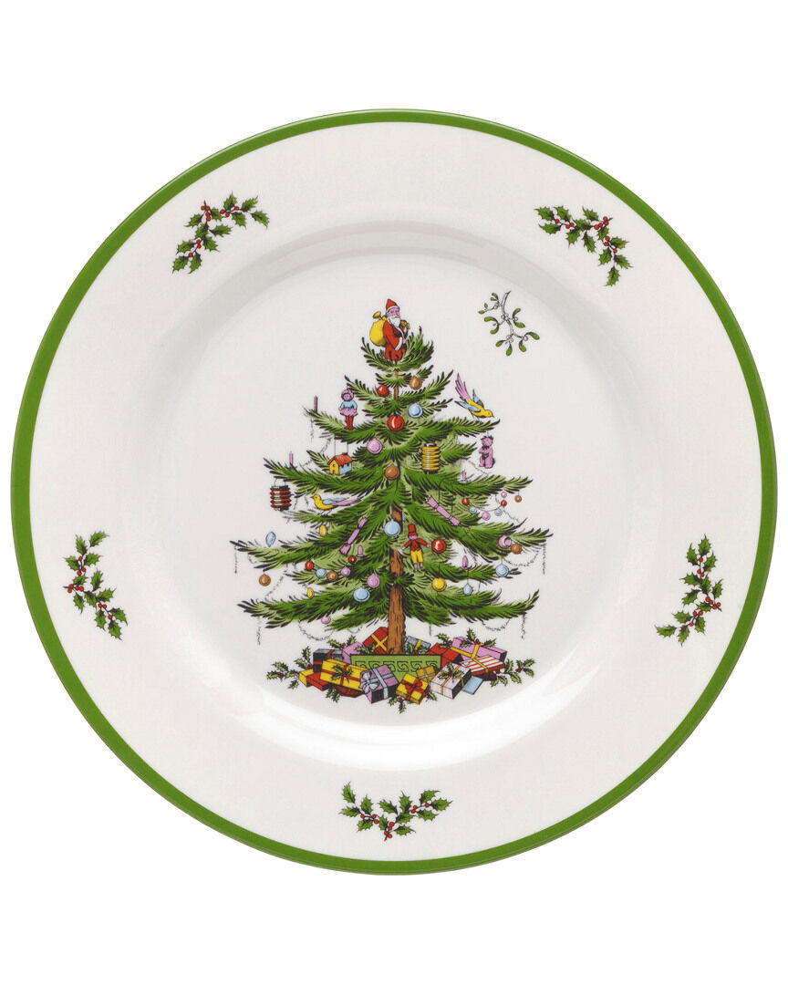 Spode Set of 4 Christmas Tree Melamine Dinner Plates NoColor NoSize