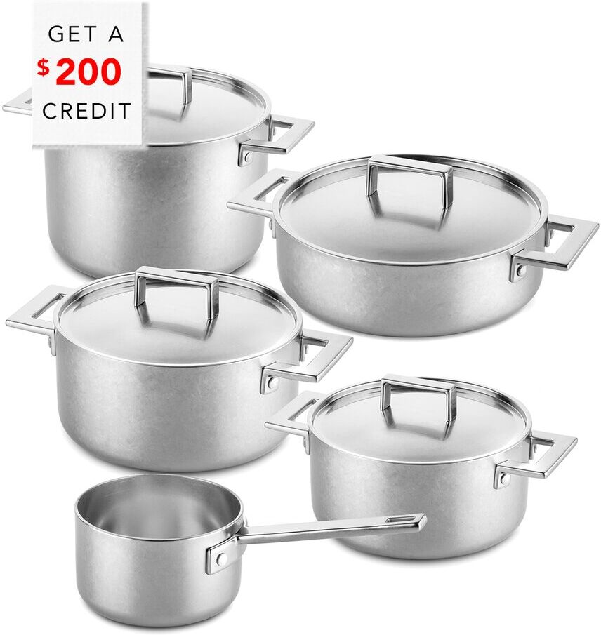 Mepra 10pc Attiva Stainless Steel Pewter Set with $200 Credit NoColor NoSize