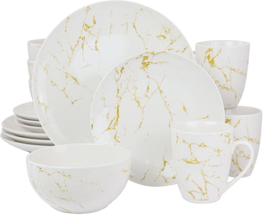 Elama Fine Marble 16pc Stoneware Dinnerware Set NoColor NoSize