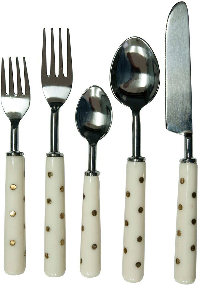 A&B Home Set of 5 Allice Cutlery in Box Silver NoSize