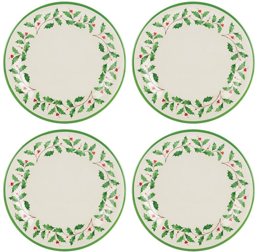 Lenox Holiday 4pc Melamine Dinner Plate Set Multicolor NoSize