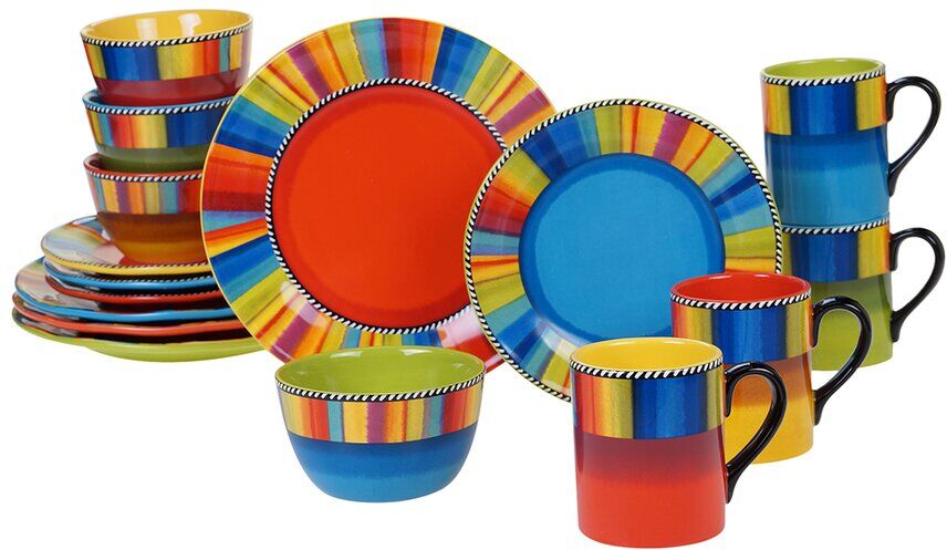 Certified International Sierra 16Pc Dinnerware Set Multicolor NoSize