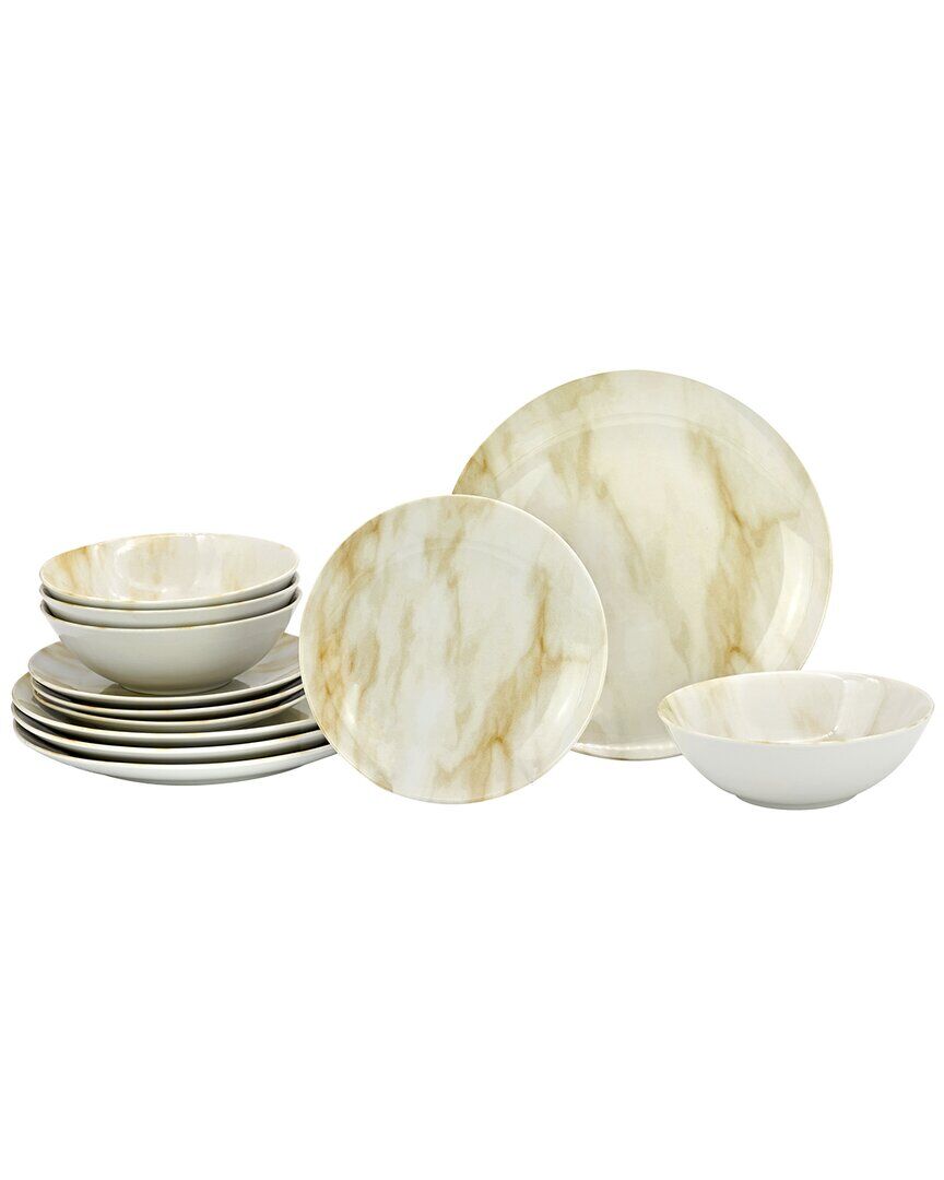 Godinger Nuvola Porcelain 12pc Dinnerware Set NoColor NoSize
