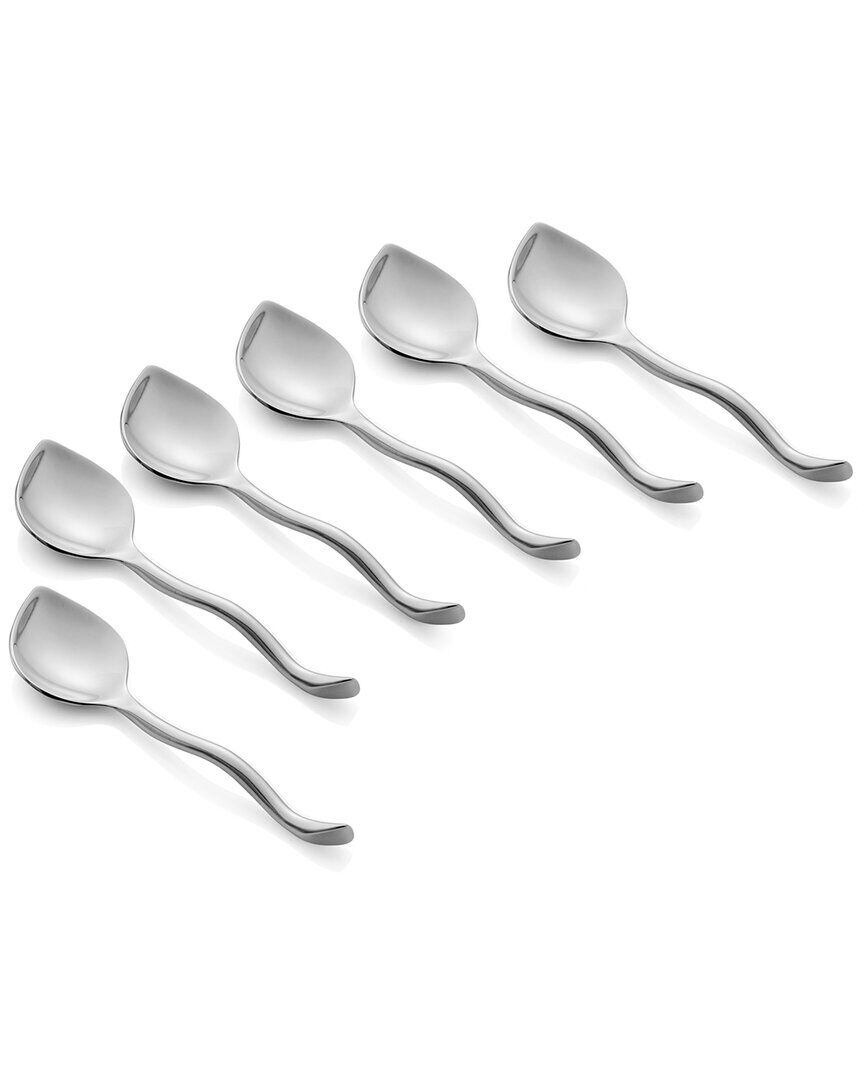 Michael Aram Set of 6 Vine Demitasse Espresso Spoons Silver NoSize
