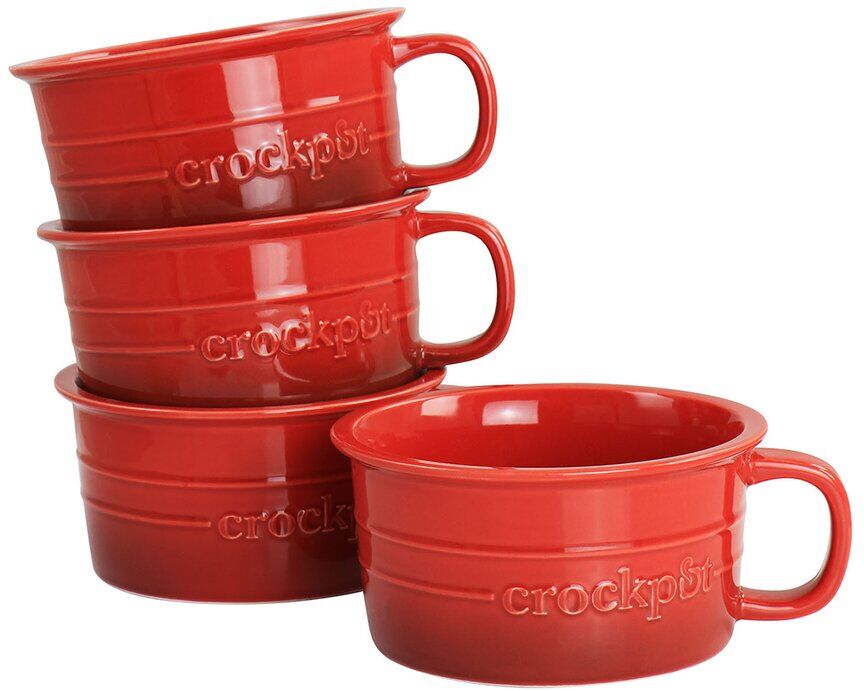 Crock-Pot Appleton 24oz Stoneware 4pc Soup Mug Set NoColor NoSize