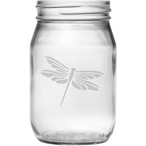 Susquehanna Glass Dragonfly Set of Four 5.25in Mason Jars NoColor NoSize