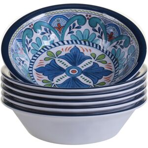 Certified International Melamine Talavera 22oz Set of 6 All Purpose Bowl NoColor NoSize