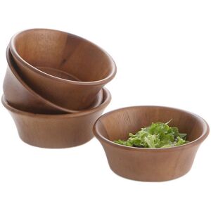Woodard & Charles Set of 4 Individual Acacia Salad Bowls NoColor NoSize