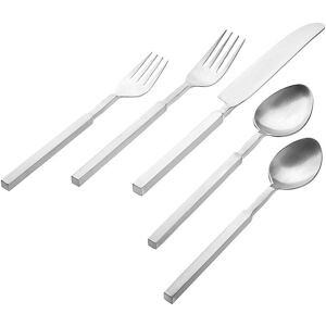 Godinger 18/10 Cubit Matte 20pc Flatware Set Silver NoSize