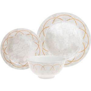 Godinger Rotolo 12pc Dinnerware Set Stone NoSize
