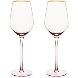 Twine Rose Crystal White Wine Glass Set NoColor NoSize