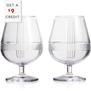 Marquis by Waterford Set of 2 Marquis Vector Brandy Glasses with $9 Credit NoColor NoSize
