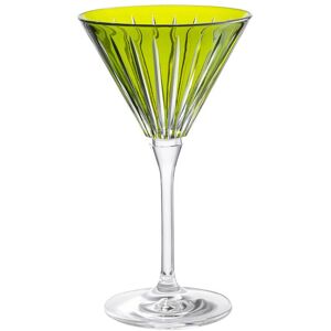 Barski Set of 6 Colored Champagne Flutes Glasses Green NoSize