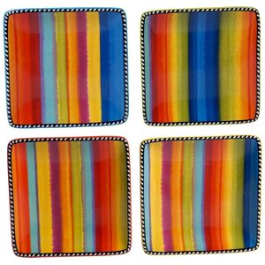 Certified International Set of 4 Sierra Canape Plates Multicolor NoSize
