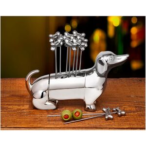 Godinger Dachshund Cocktail Pick Set NoColor NoSize