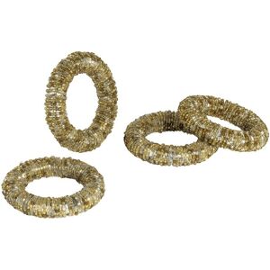 Tiramisu Radiant Bronze Rounds Napkin Rings Gold NoSize