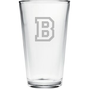 Susquehanna Glass Monogrammed Set of Four Varsity Pint Glasses, (A-Z) NoColor z