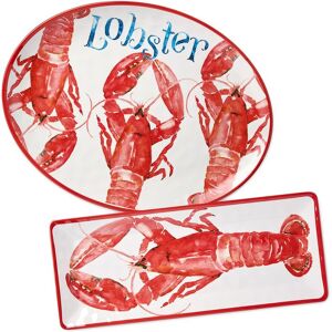 Certified International Beach House Lobster Melamine 2pc Platter Set NoColor NoSize