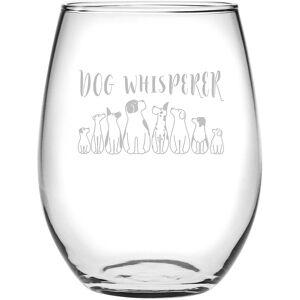 Susquehanna Glass 21oz Dog Whisperer Stemless Wine Set of 4 NoColor NoSize