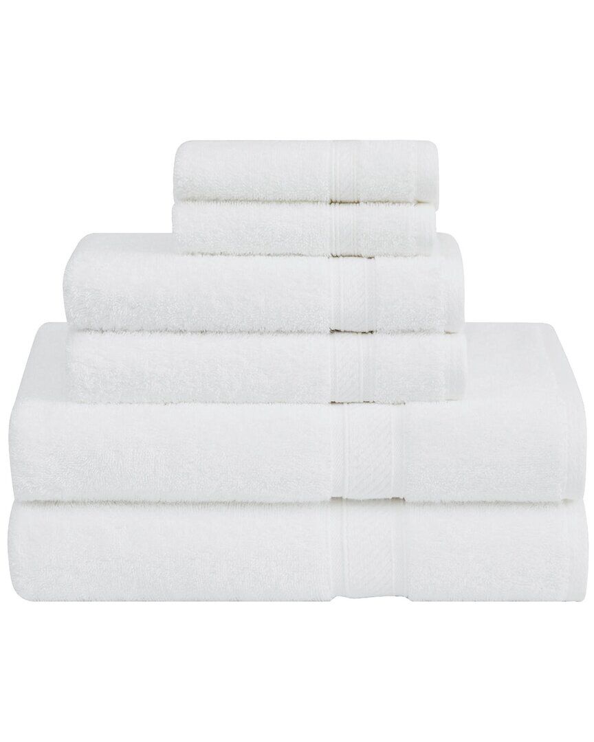 Rwb Fields Americana 6 Piece Towel Set White bath