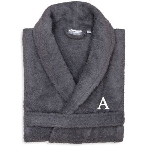 Linum Home Textiles Monogrammed Unisex Small/Medium Terry Bathrobe, (A-Z) NoColor m