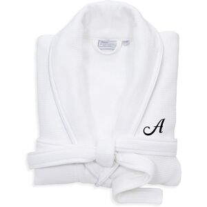 Linum Home Textiles Monogrammed Waffle Small/Medium Terry Bathrobe, (A-Z) NoColor z