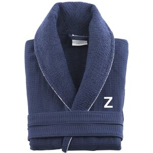 DePera Home Monogrammed Waffle Turkish Cotton Bathrobe NoColor y