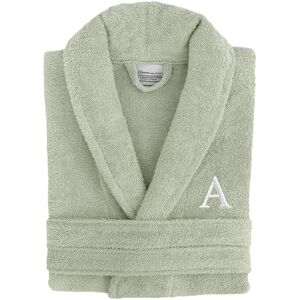 Linum Home Textiles Monogram Terry Bathrobe (A-Z) in Small/Medium NoColor x