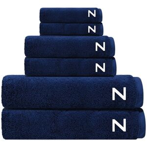 DePera Home Set of 6 Puresoft Monogrammed Turkish Towels NoColor s