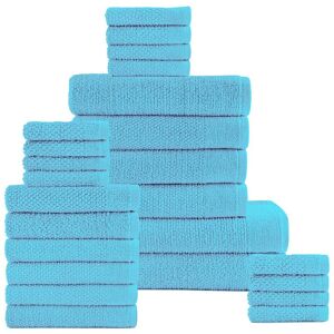 Dan River 24pc Popcorn Cotton Bath Towel Set NoColor 24 pc
