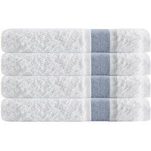 DePera Home Unique Turkish Cotton 4pc Hand Towels Blue NoSize